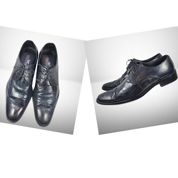 Giorgio Armani Other - Georgio Armani Men's Derby Croco Leather Shoes - Size: 42